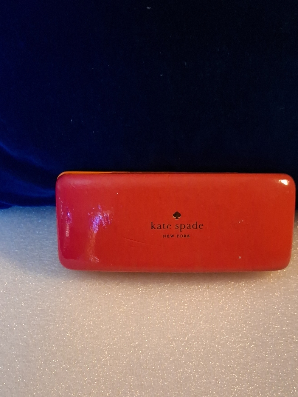 kate spade glossy red eyeglass case